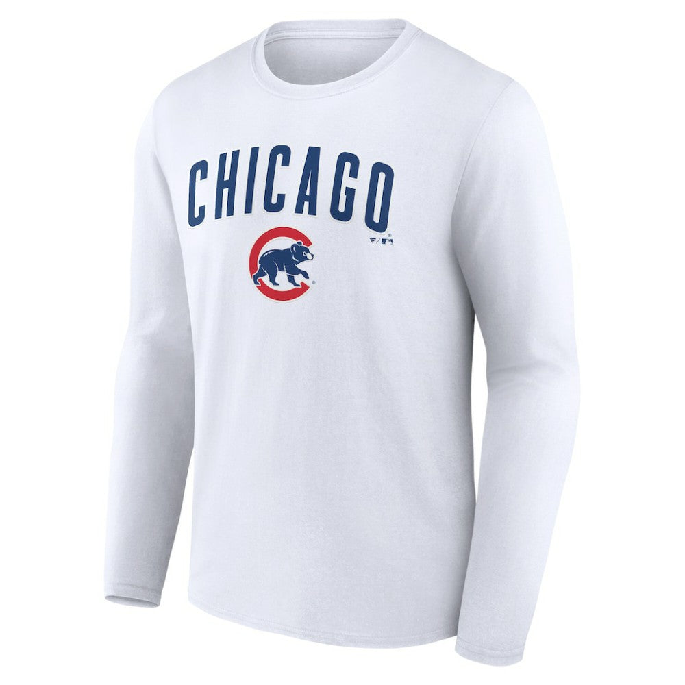 Chicago Cubs Team Lockup Long Sleeve T-Shirt - MLB