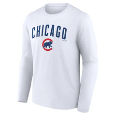 Chicago Cubs Team Lockup Long Sleeve T-Shirt - MLB