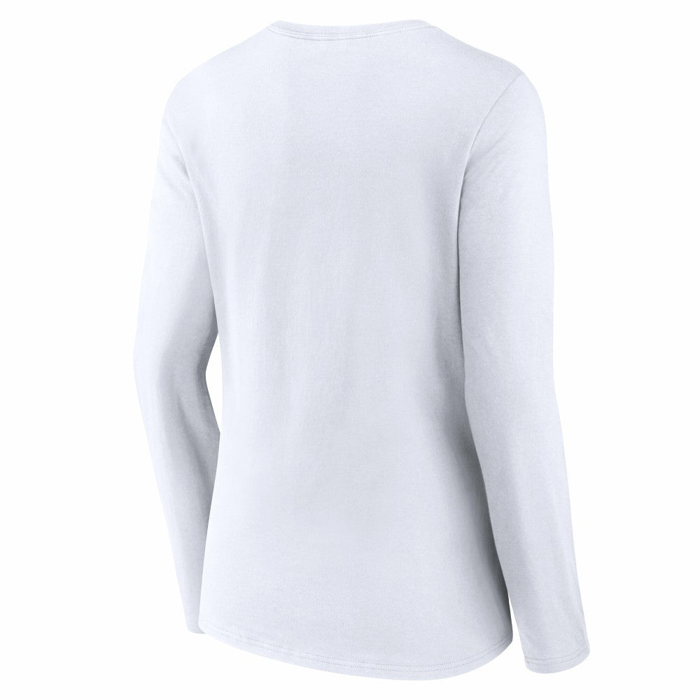 Cincinnati Reds Women's Team Lockup Long Sleeve V-Neck T-Shirt - MLB