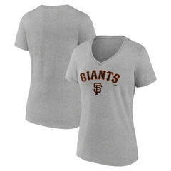 San Francisco Giants Women's Team Lockup V-Neck T-Shirt - MLB
