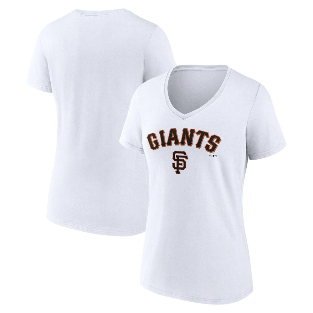 San Francisco Giants Women's Team Lockup V-Neck T-Shirt - MLB