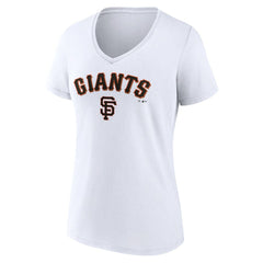 San Francisco Giants Women's Team Lockup V-Neck T-Shirt - MLB