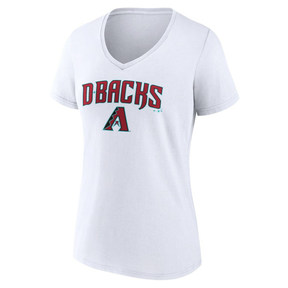 Arizona Diamondbacks Women's Team Lockup V-Neck T-Shirt - MLB