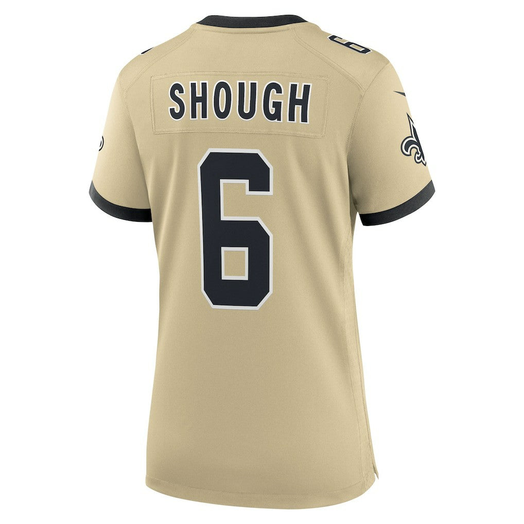 Tyler Shough New Orleans Saints Women's Alternate Game Player Jersey Gold | Nike for Sale