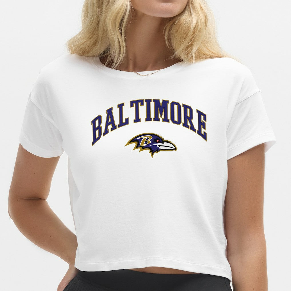 Baltimore Ravens lululemon Women's Cates T-Shirt White | NFL