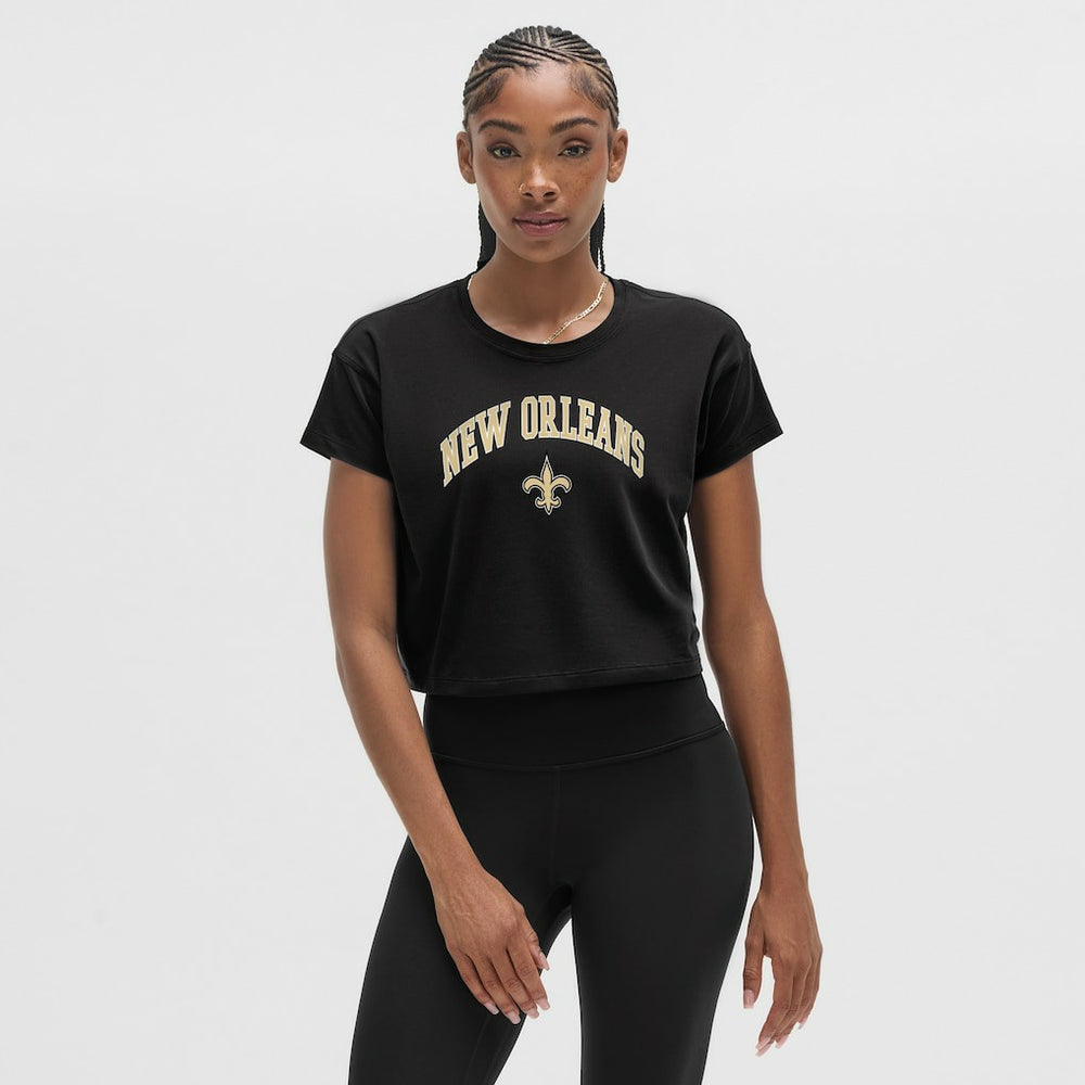 New Orleans Saints lululemon Women's Cates T-Shirt Black | NFL
