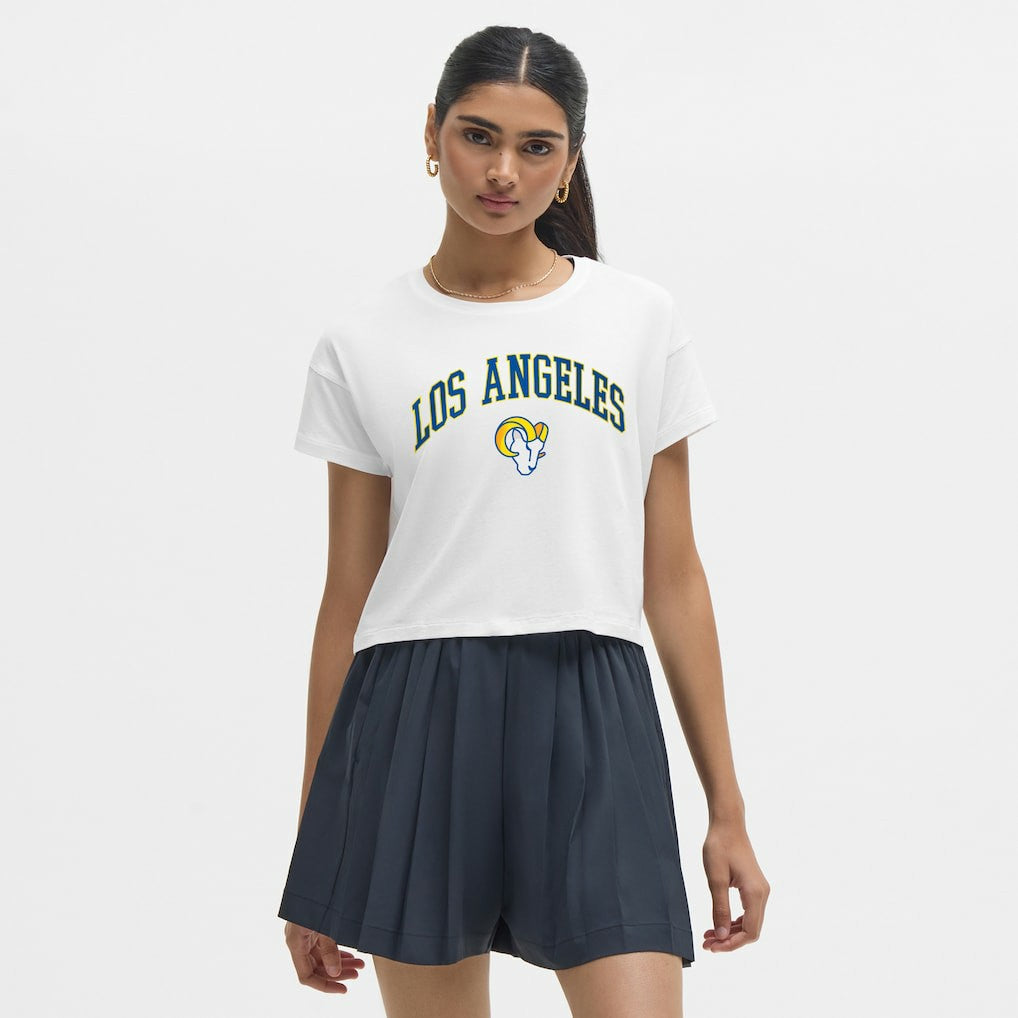 Los Angeles Rams lululemon Women's Cates T-Shirt White | NFL