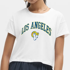Los Angeles Rams lululemon Women's Cates T-Shirt White | NFL