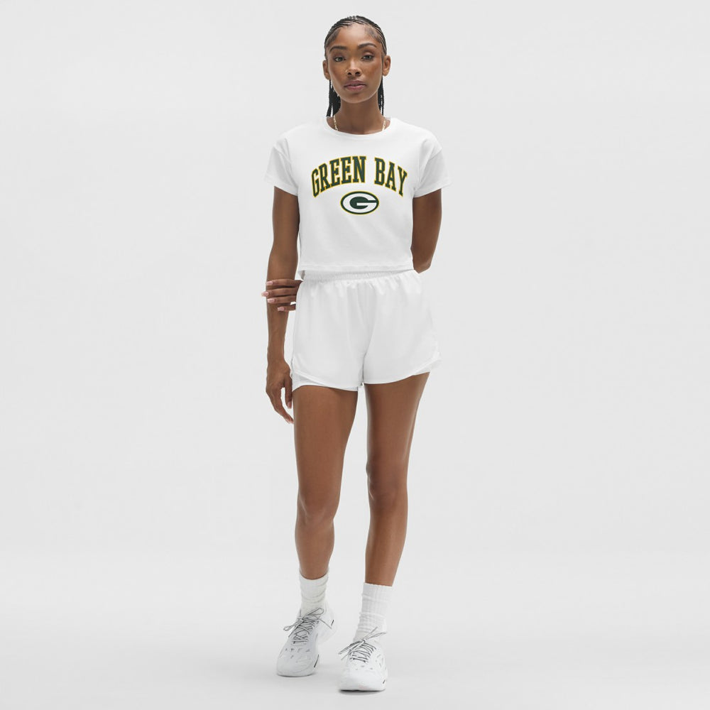 Green Bay Packers lululemon Women's Cates T-Shirt White | NFL