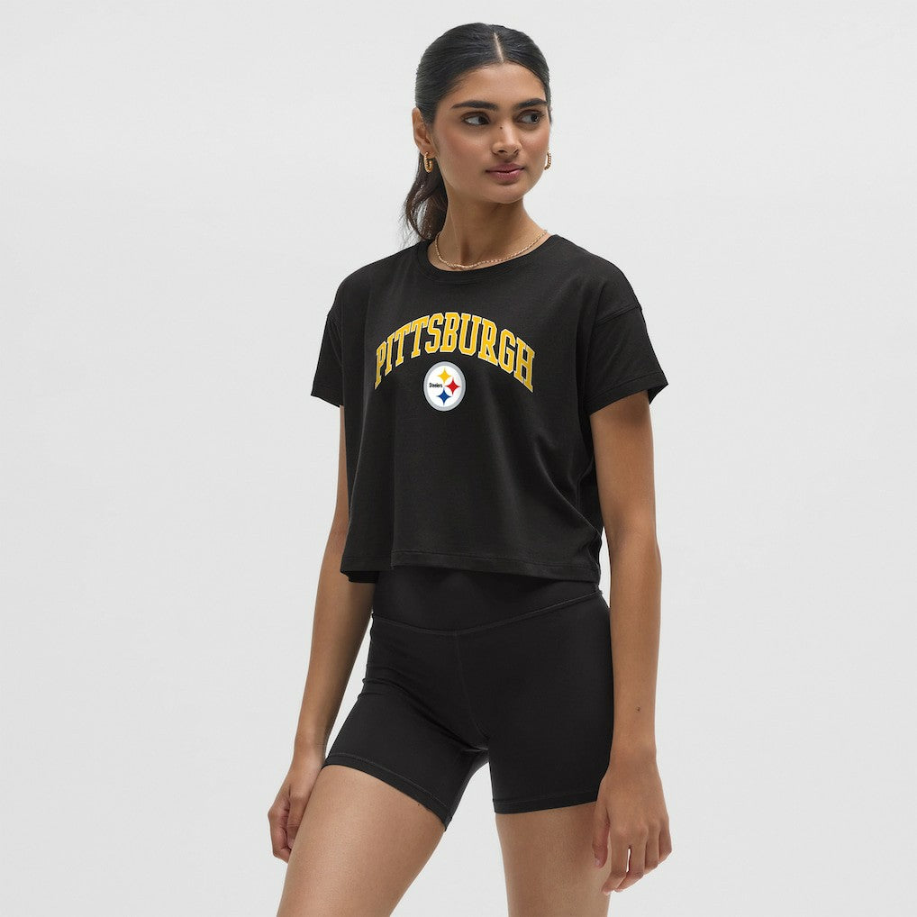Pittsburgh Steelers lululemon Women's Cates T-Shirt Black | NFL