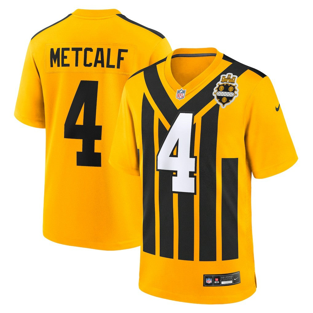 DK Metcalf Pittsburgh Steelers Alternate 1933 Throwback Game Jersey Gold | Nike for Sale