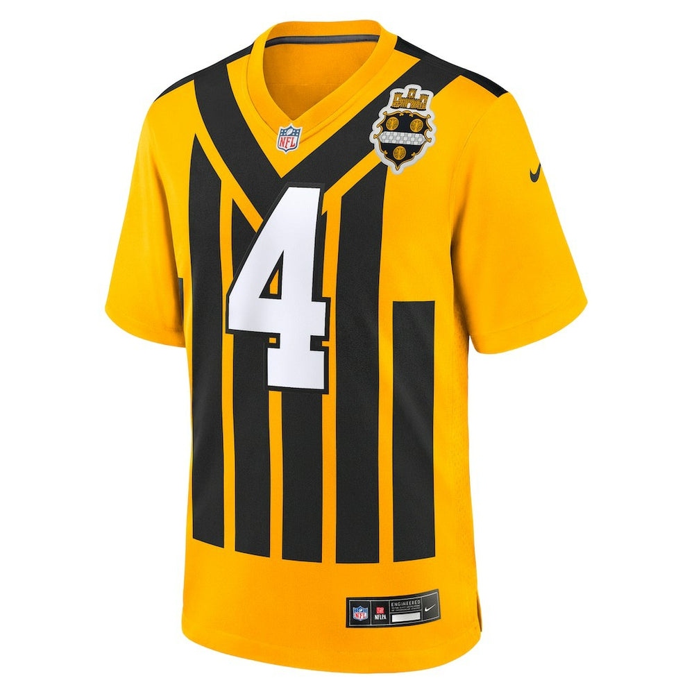 DK Metcalf Pittsburgh Steelers Alternate 1933 Throwback Game Jersey Gold | Nike for Sale