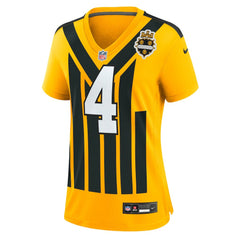 DK Metcalf Pittsburgh Steelers Women's Alternate 1933 Throwback Game Jersey Gold | Nike for Sale