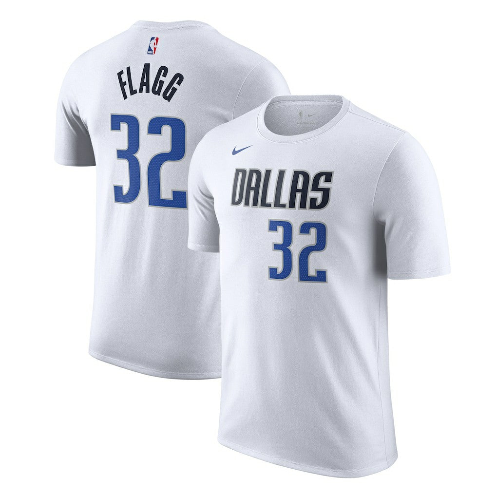 Cooper Flagg Dallas Mavericks 2025 NBA Draft First Round Pick Association Edition Name & Number T-Shirt White - NBA