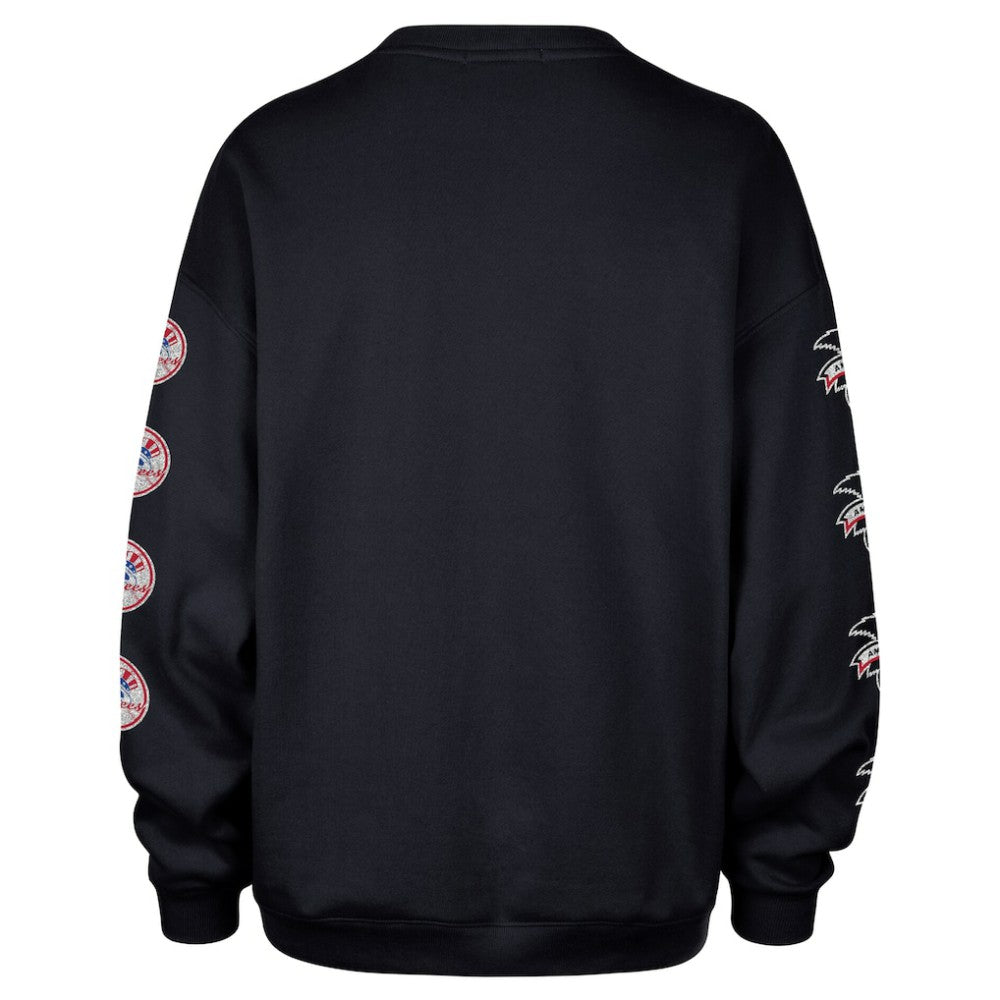 New York Yankees '47 Women's Trendy Team Go Big Oversized Sweatshirt - MLB