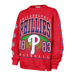 Philadelphia Phillies '47 Women's Trendy Team Go Big Oversized Sweatshirt - MLB