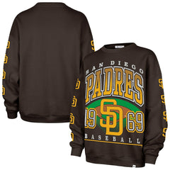 San Diego Padres '47 Women's Trendy Team Go Big Oversized Sweatshirt - MLB