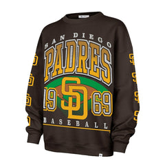 San Diego Padres '47 Women's Trendy Team Go Big Oversized Sweatshirt - MLB