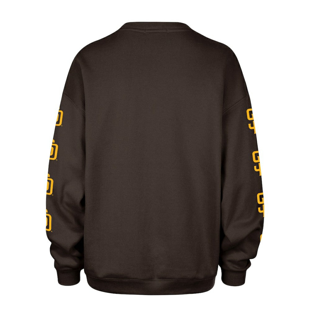 San Diego Padres '47 Women's Trendy Team Go Big Oversized Sweatshirt - MLB