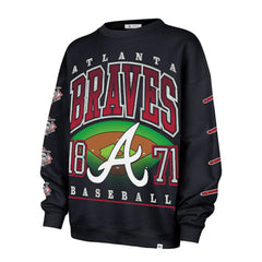 Atlanta Braves '47 Women's Trendy Team Go Big Oversized Sweatshirt - MLB