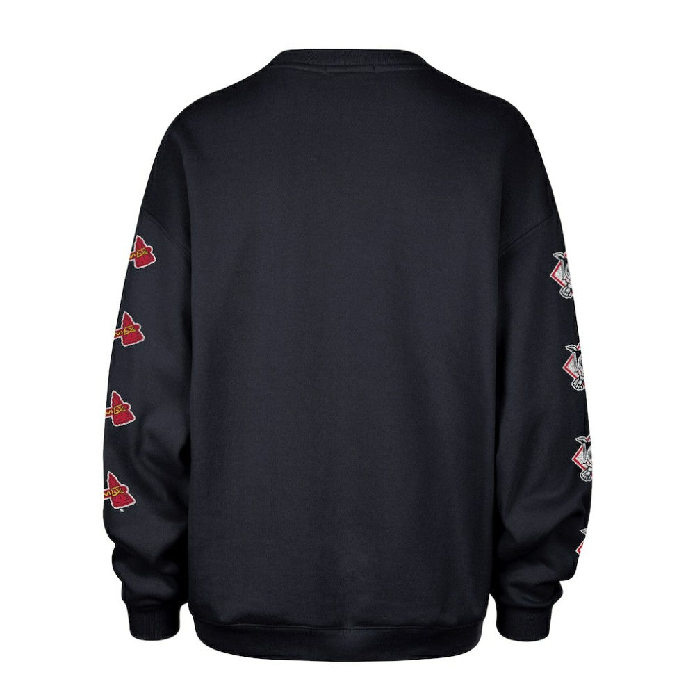 Atlanta Braves '47 Women's Trendy Team Go Big Oversized Sweatshirt - MLB