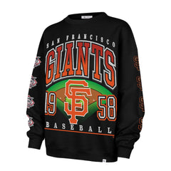 San Francisco Giants '47 Women's Trendy Team Go Big Oversized Sweatshirt - MLB