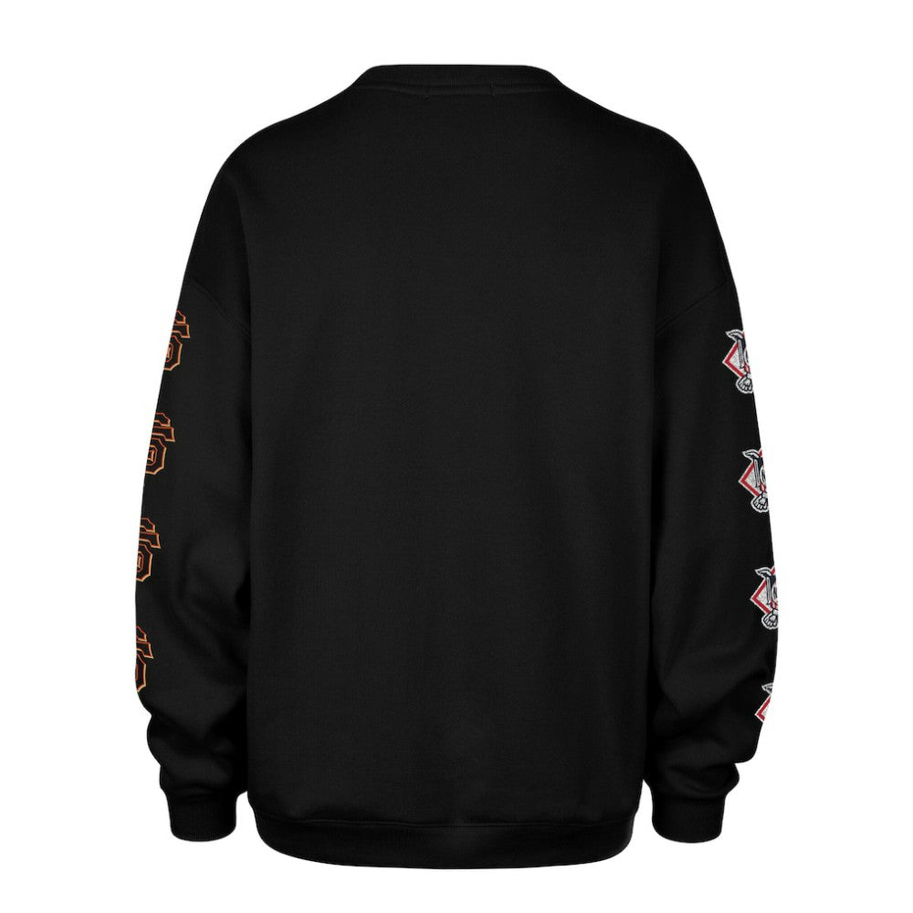 San Francisco Giants '47 Women's Trendy Team Go Big Oversized Sweatshirt - MLB