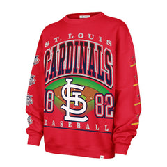 St. Louis Cardinals '47 Women's Trendy Team Go Big Oversized Sweatshirt - MLB