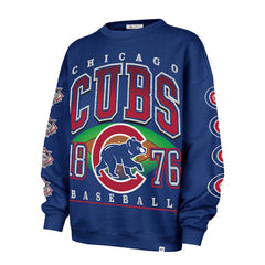 Chicago Cubs '47 Women's Trendy Team Go Big Oversized Sweatshirt - MLB