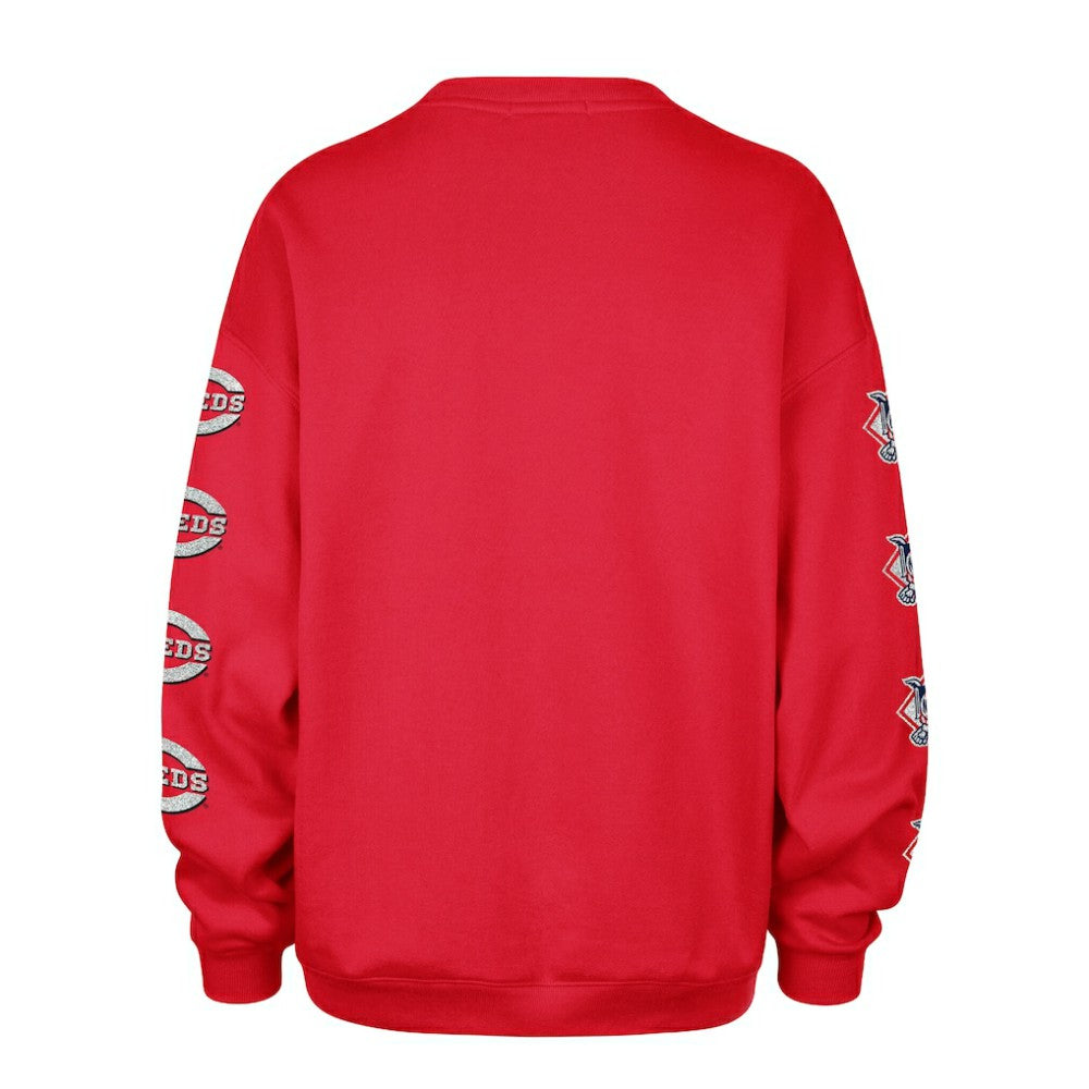 Cincinnati Reds '47 Women's Trendy Team Go Big Oversized Sweatshirt - MLB