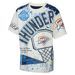 Oklahoma City Thunder Outerstuff Youth Top Player All-Over-Print T-Shirt Cream - NBA