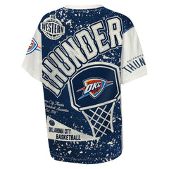 Oklahoma City Thunder Outerstuff Youth Top Player All-Over-Print T-Shirt Cream - NBA