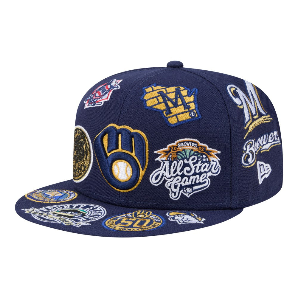 Milwaukee Brewers New Era All Over 59FIFTY Fitted Hat - MLB