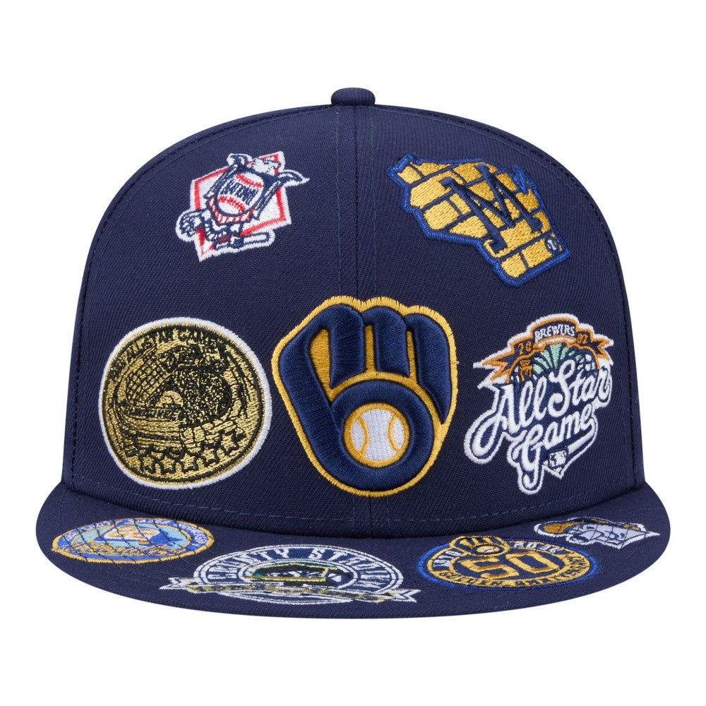 Milwaukee Brewers New Era All Over 59FIFTY Fitted Hat - MLB