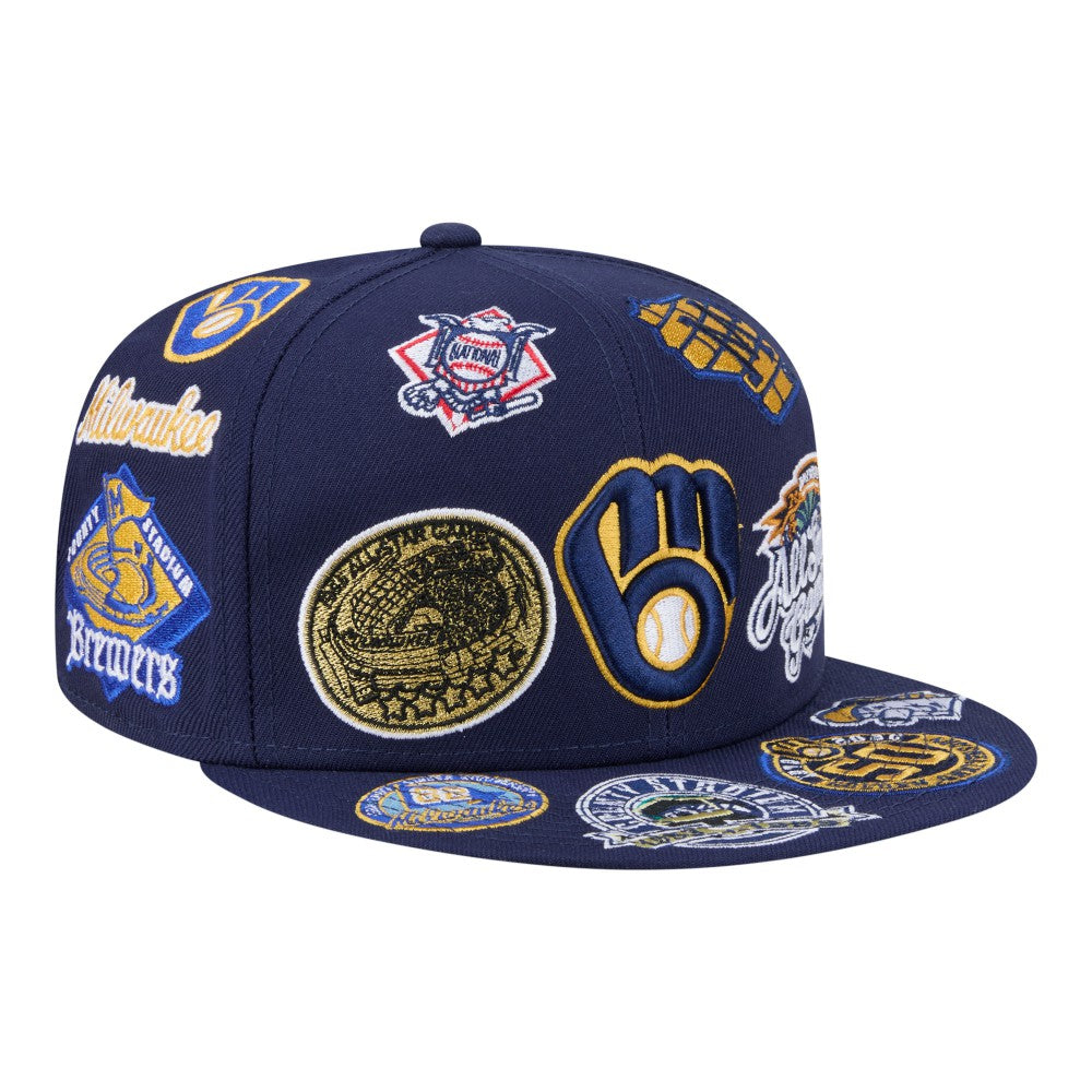 Milwaukee Brewers New Era All Over 59FIFTY Fitted Hat - MLB