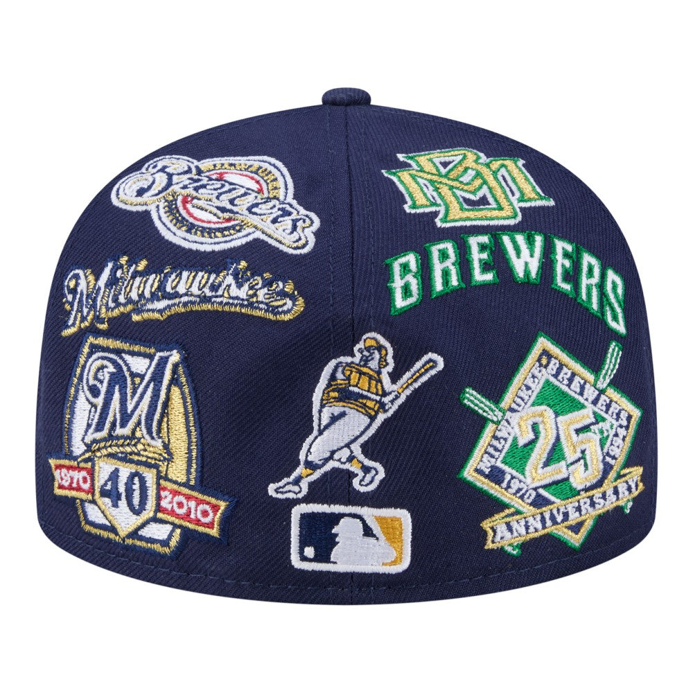 Milwaukee Brewers New Era All Over 59FIFTY Fitted Hat - MLB