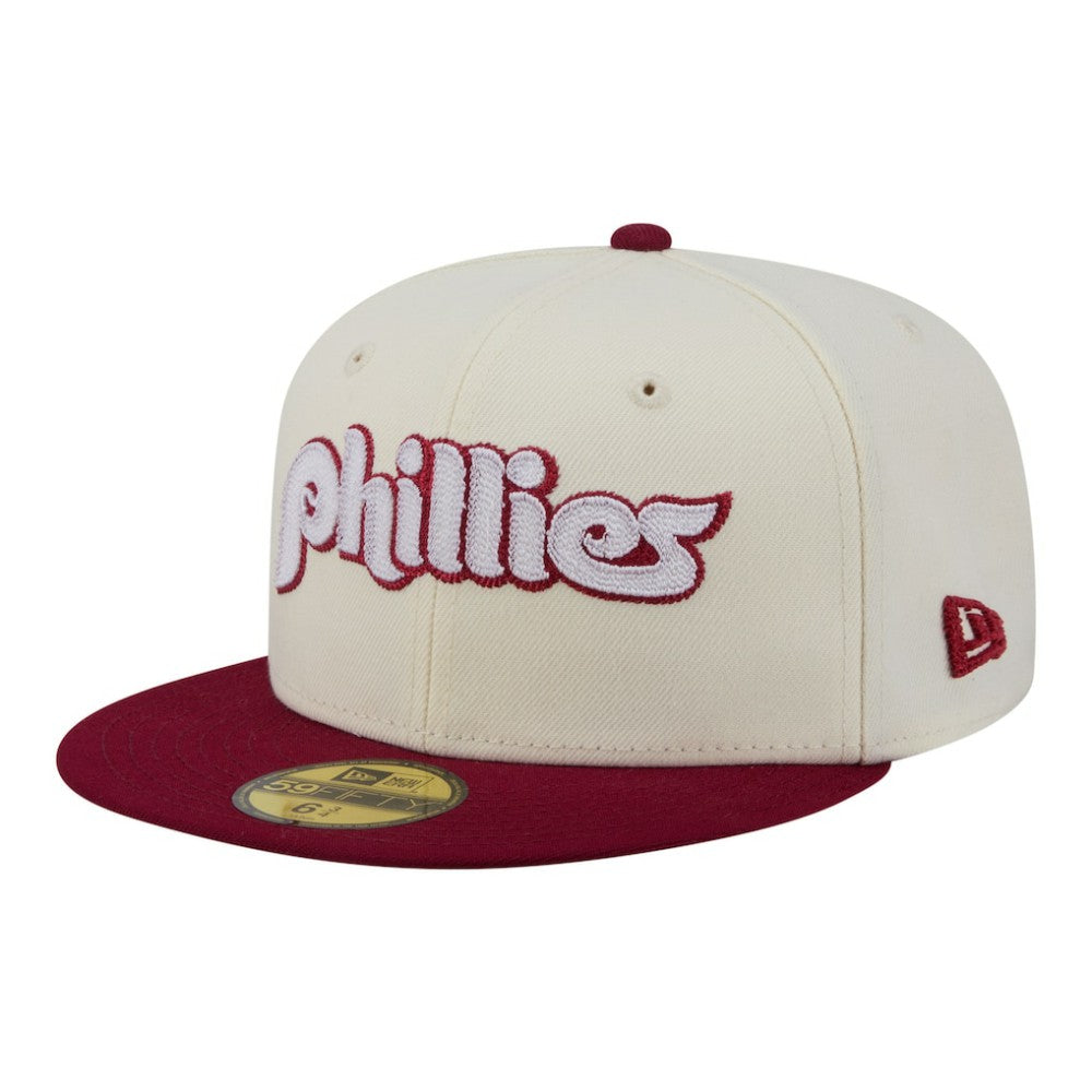 Philadelphia Phillies New Era Two-Tone Stitch 59FIFTY Fitted Hat - MLB