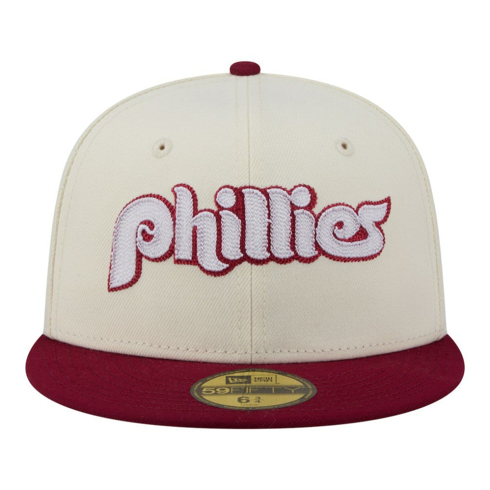 Philadelphia Phillies New Era Two-Tone Stitch 59FIFTY Fitted Hat - MLB