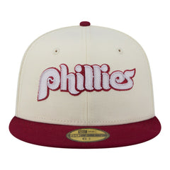 Philadelphia Phillies New Era Two-Tone Stitch 59FIFTY Fitted Hat - MLB