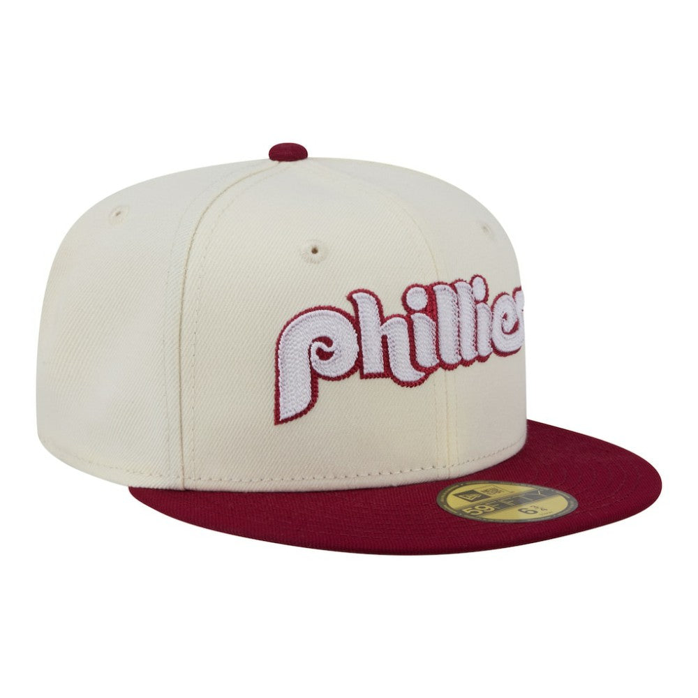 Philadelphia Phillies New Era Two-Tone Stitch 59FIFTY Fitted Hat - MLB