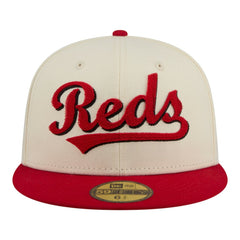 Cincinnati Reds New Era Two-Tone Stitch 59FIFTY Fitted Hat - MLB
