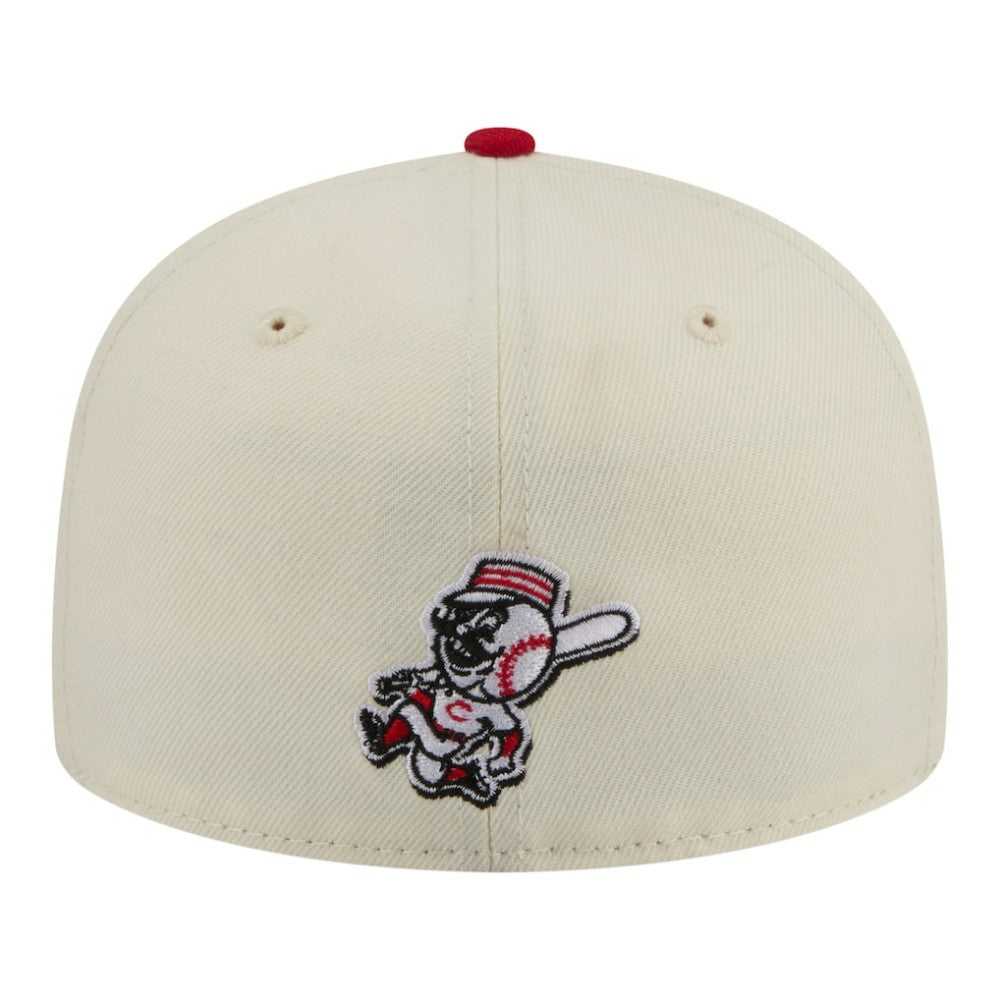 Cincinnati Reds New Era Two-Tone Stitch 59FIFTY Fitted Hat - MLB