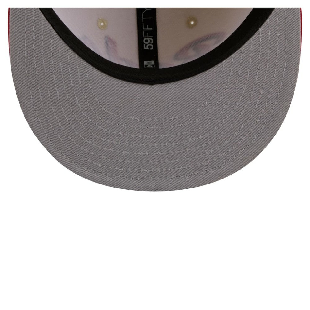 Cincinnati Reds New Era Two-Tone Stitch 59FIFTY Fitted Hat - MLB