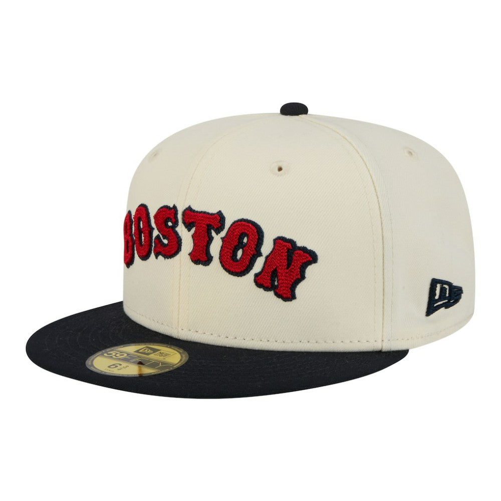 Boston Red Sox New Era Two-Tone Stitch 59FIFTY Fitted Hat - MLB