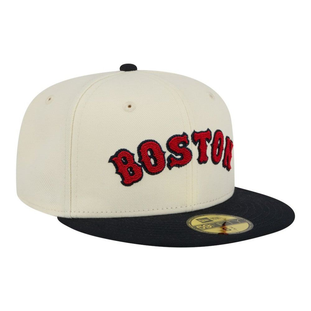Boston Red Sox New Era Two-Tone Stitch 59FIFTY Fitted Hat - MLB