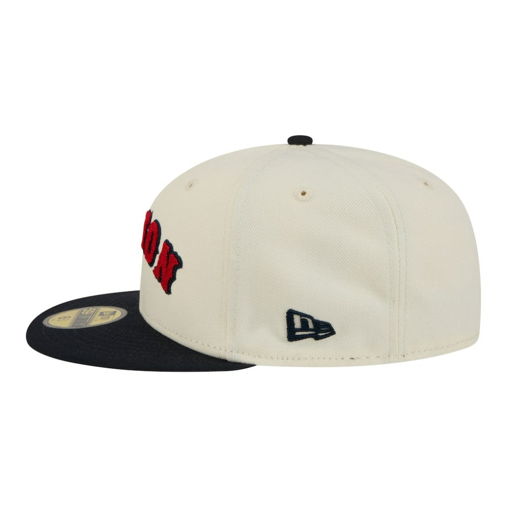 Boston Red Sox New Era Two-Tone Stitch 59FIFTY Fitted Hat - MLB