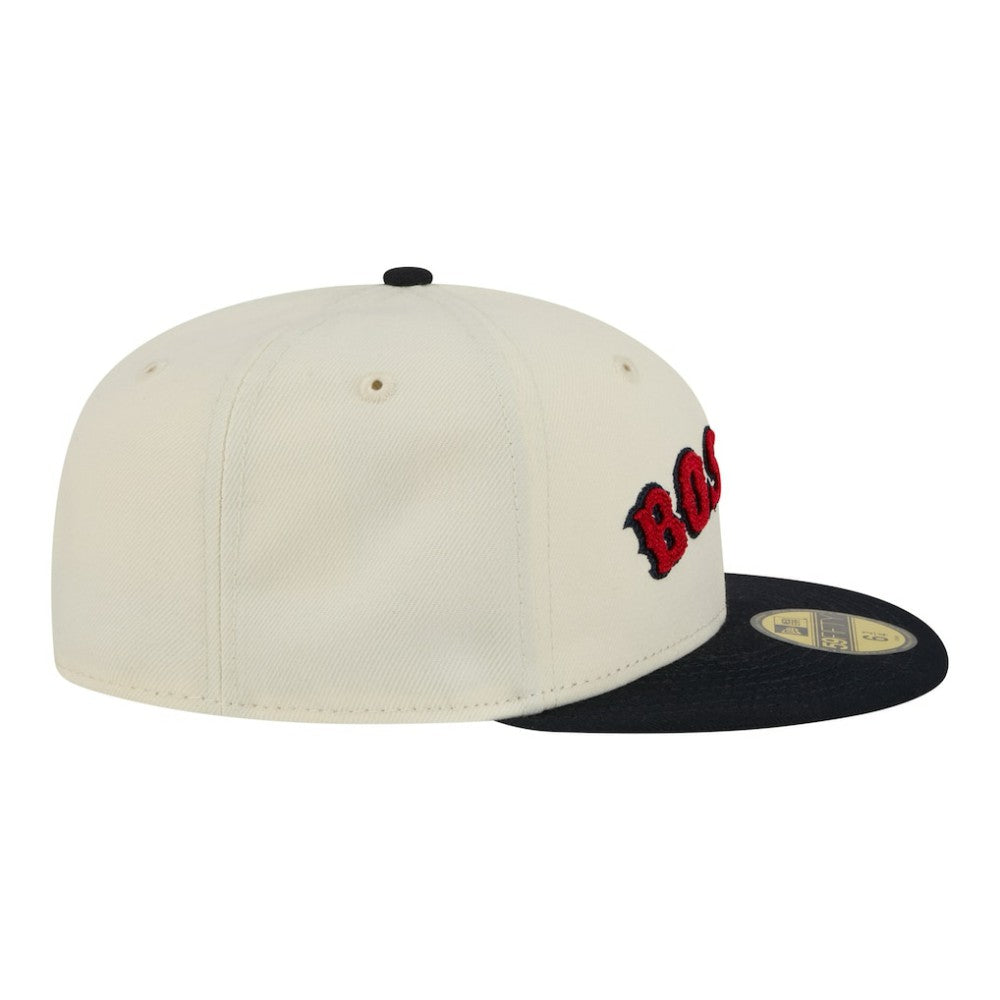 Boston Red Sox New Era Two-Tone Stitch 59FIFTY Fitted Hat - MLB