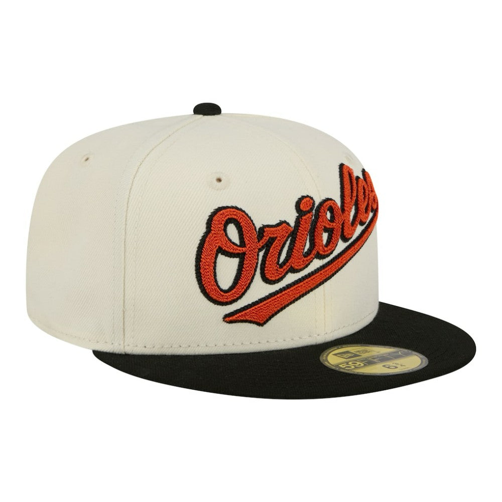 Baltimore Orioles New Era Two-Tone Stitch 59FIFTY Fitted Hat - MLB