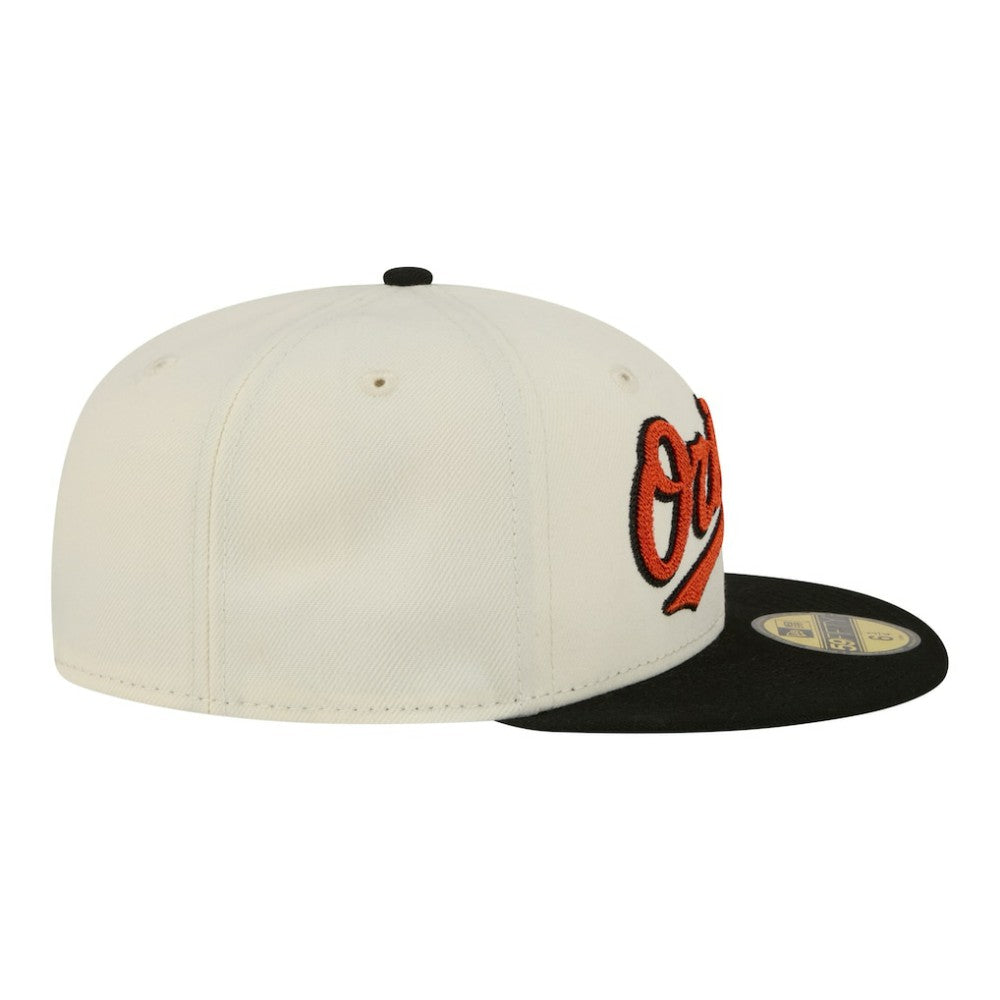 Baltimore Orioles New Era Two-Tone Stitch 59FIFTY Fitted Hat - MLB
