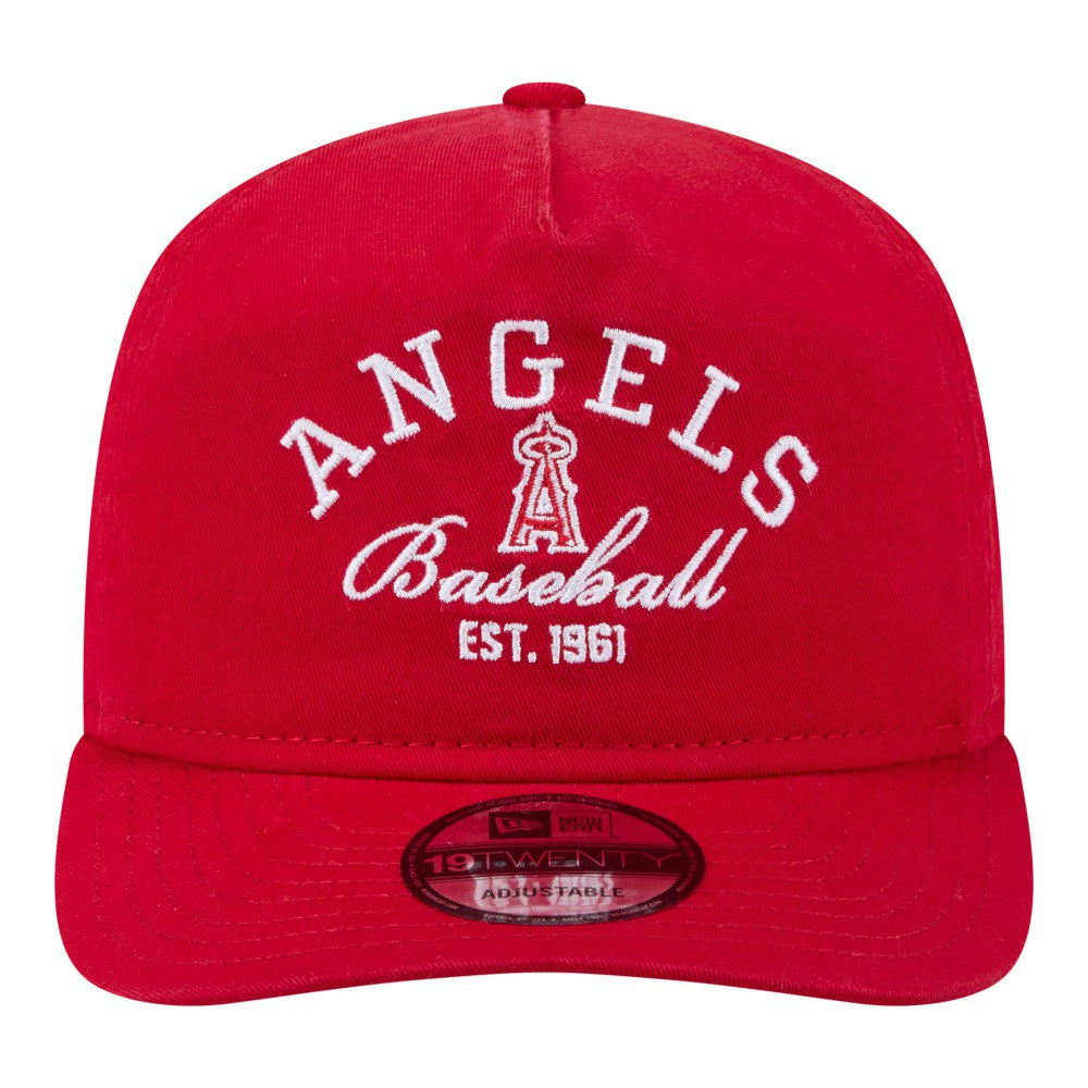 Los Angeles Angels New Era Stacked 19TWENTY Adjustable Hat - MLB